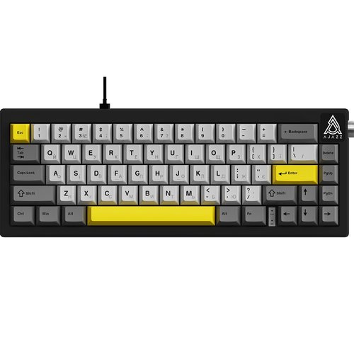 Ajazz AK650 Moon Yellow Switch Keyboard Black USB-C (AK650-MY-GWY)